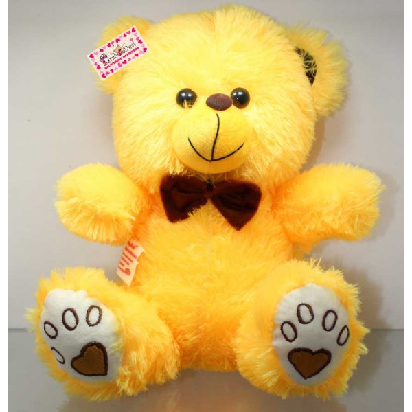 Yellow Puchi Teddy Bear with a Bow