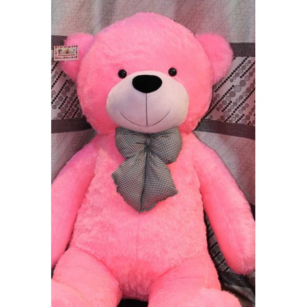 5 Feet Pink Teddy Bear with a Bow