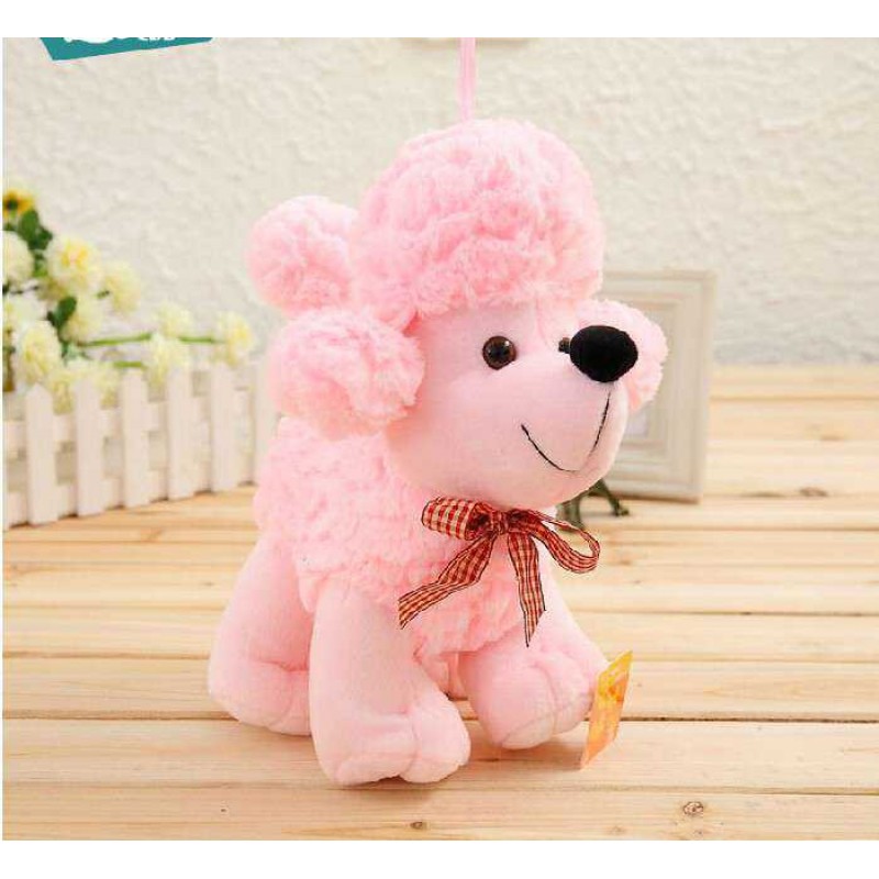 pink dog soft toy