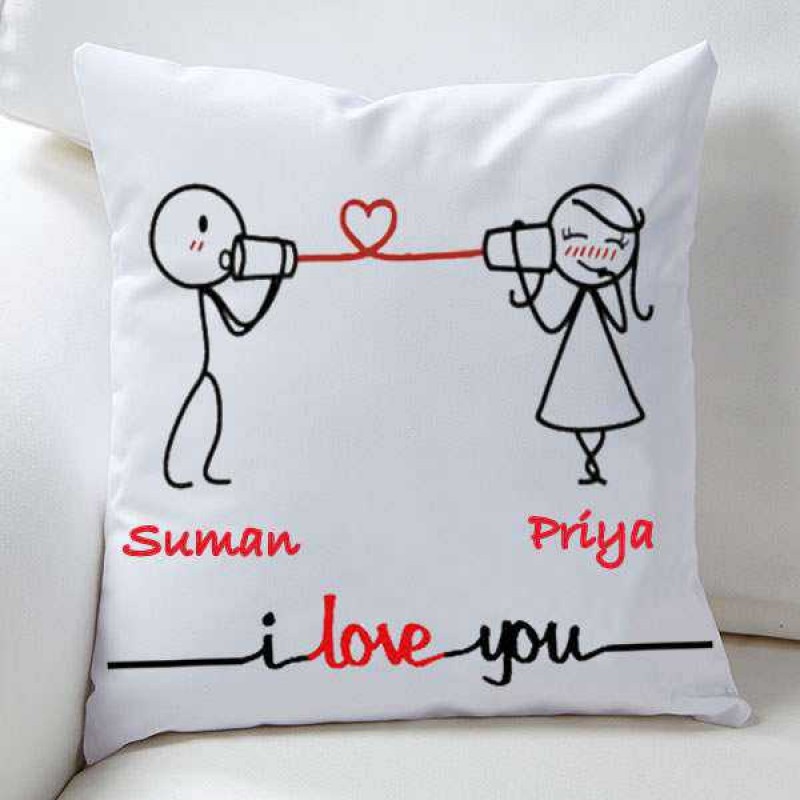 Buy Whispering I Love You Personalized Cushion Online at Lowest Price in  India | GRABADEAL