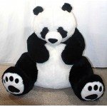 Giant 5 Feet Big Fat Papa Panda Teddy Bear Soft Toy with Embroidered Paws