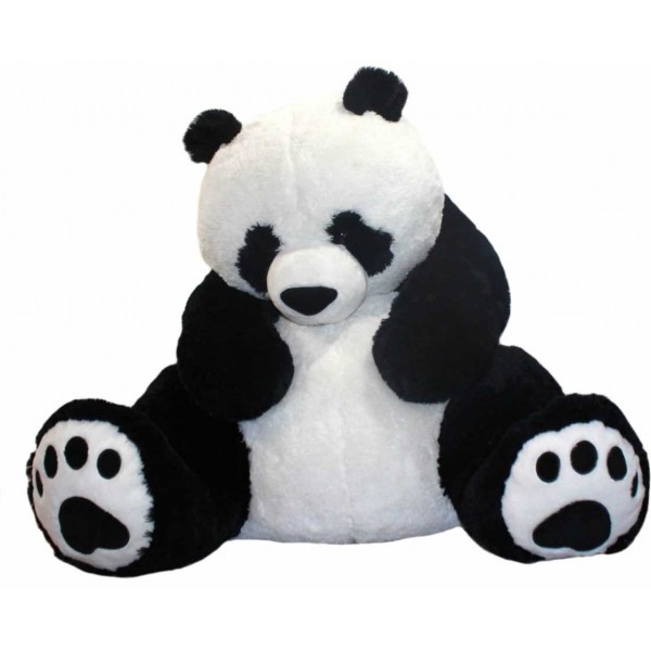 Giant 5 Feet Big Fat Papa Panda Teddy Bear Soft Toy with Embroidered Paws