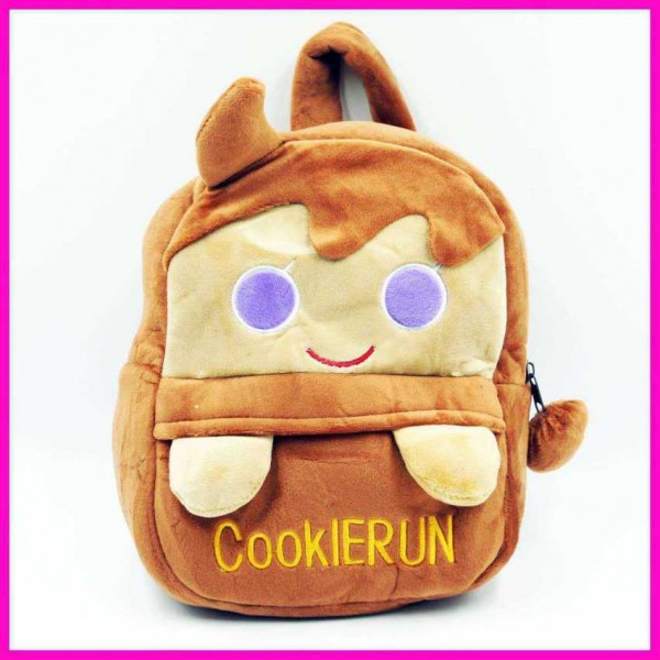 Cute Brown Cookie Run Baby Bag Stuffed Soft Plush Toy