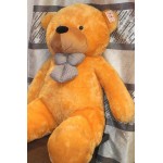 5 Feet Golden Brown Teddy Bear with a Bow