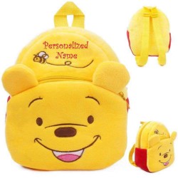 Personalized Yellow and Red Pooh Baby Bag Stuffed Soft Plush Toy