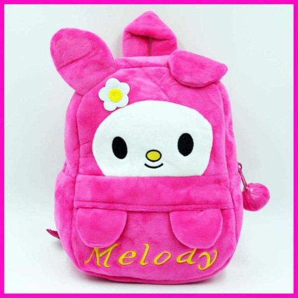 Cute Dark Pink Melody Baby Bag Stuffed Soft Plush Toy